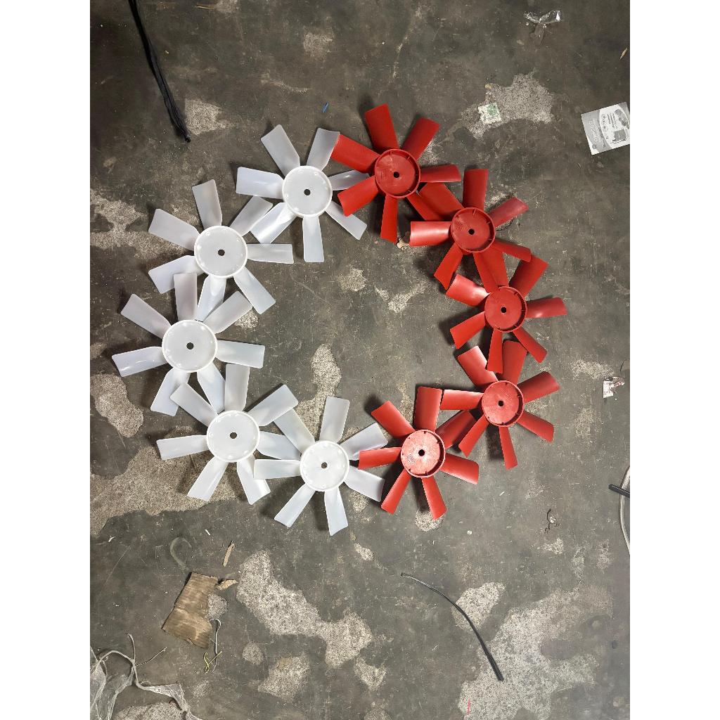Jual KIPAS RADIATOR PERONTOK PADI 7 DAUN (MERAH & PUTIH) | Shopee Indonesia