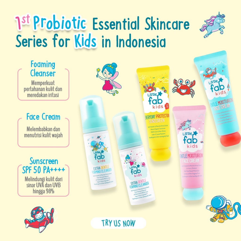 Jual Little Fab Kids - Sunscreen SPF 50 PA++++ 40ml | Sunscreen Anak ...