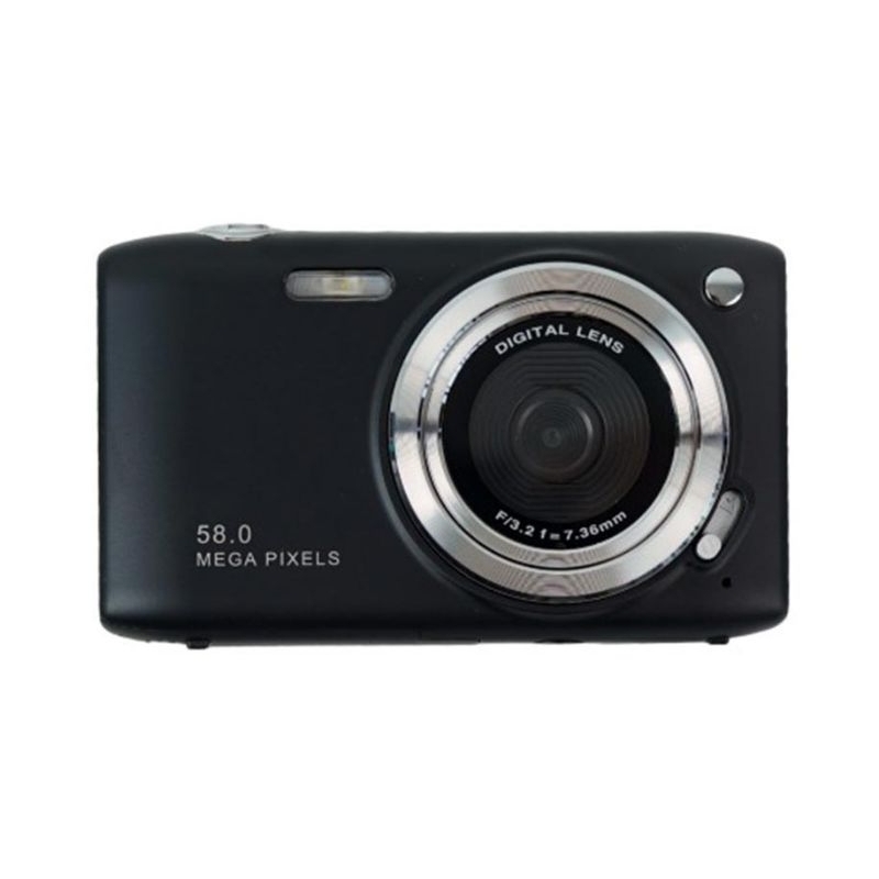Digital Camera, 58MP 4K HD 2.88 Inch Screen Compact Camera, 16x Zoom Autofocus Timed Photography Flag Camera, 800mAh Battery, for Students, Beginners (Pink