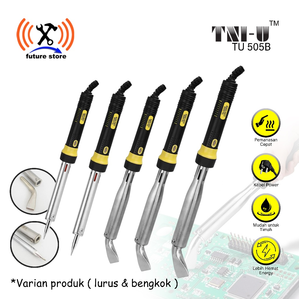 Pistola De Soldar Temperatura Estable Soldador Eléctrico 300W TU-505B - Calentamiento Rápido (1 Minuto), Punta Sin Plomo, Mango Ergonómico, Enchufe UE 220V Soldering Iron