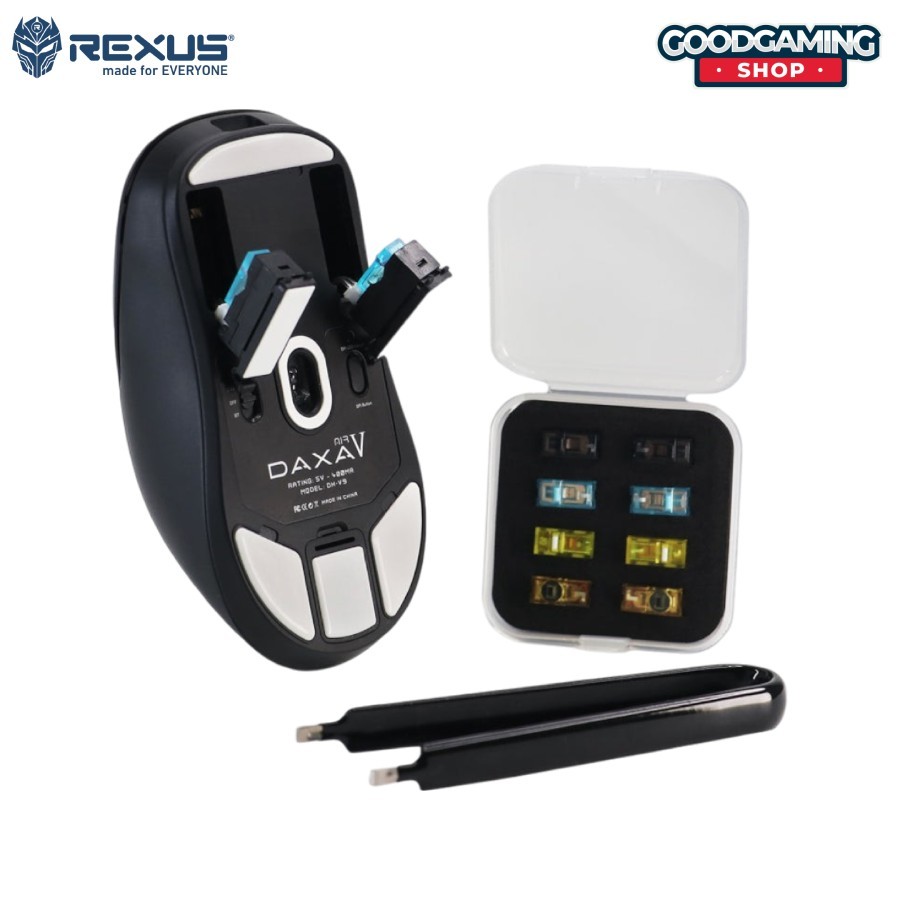 Jual Rexus Mouse Gaming Daxa Air V / DX-V9 Triple Connection PAW3950 ...