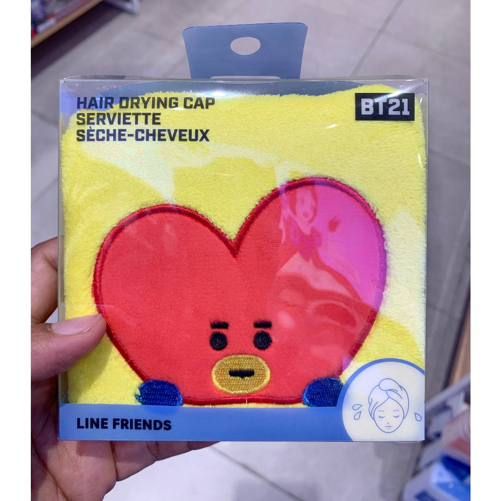 Jual Miniso hair drying cap BT21 warni-warni motif lucu | Shopee Indonesia