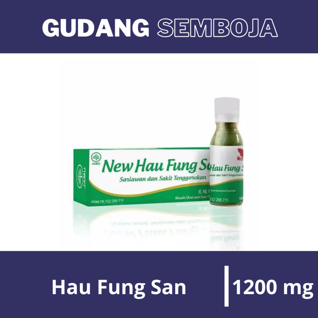 Hau Fung San Serbuk 1200 mg / Obat Sariawan Sakit Tenggorokan