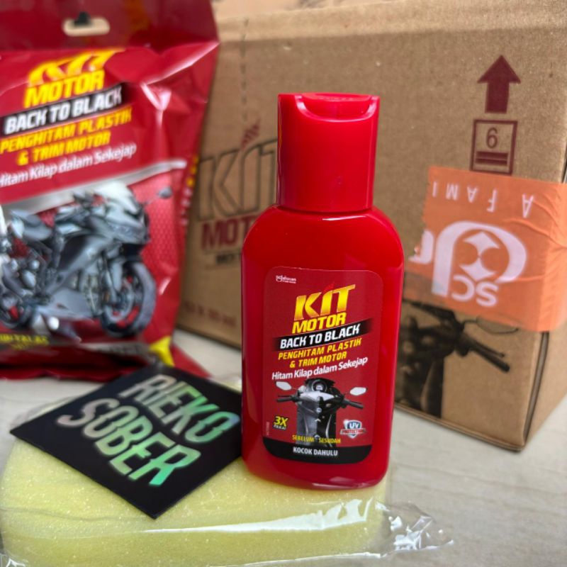 Jual Kit Back To Black 35ml Penghitam Dasboard Body Doff Motor Mobil ...
