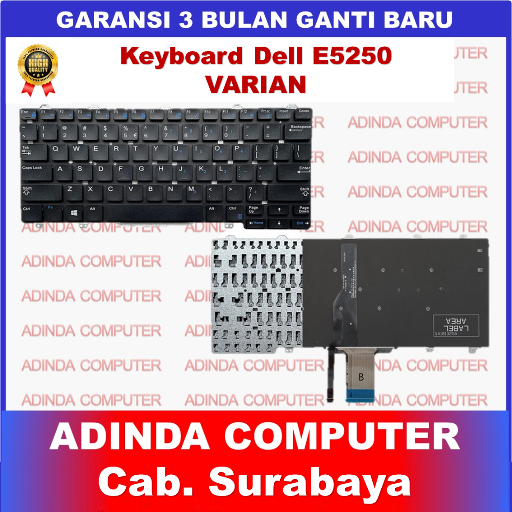 Jual Keyboard Dell Latitude E5250 5250 E5270 E7250 7250 E7270 E3340 11 ...