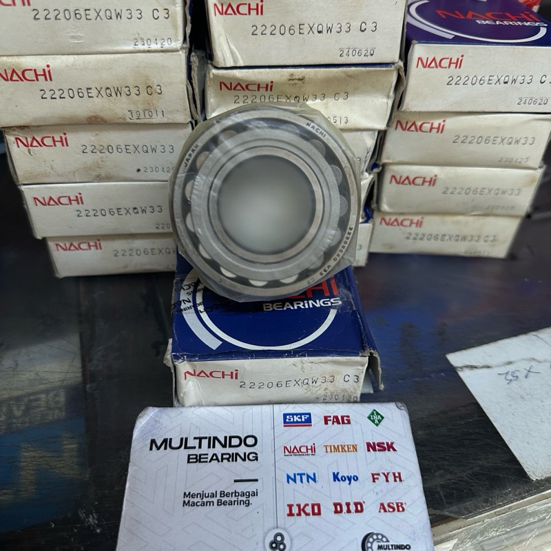 Jual Bearing SPHERICAL 22206 EXQW33 C3 NACHI JAPAN ORIGINAL | Shopee ...