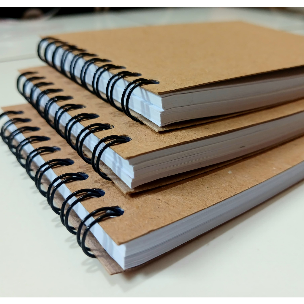 Jual Notebook Mini B7 Buku Saku Polos Spiral Cover Coklat dan Hitam ...