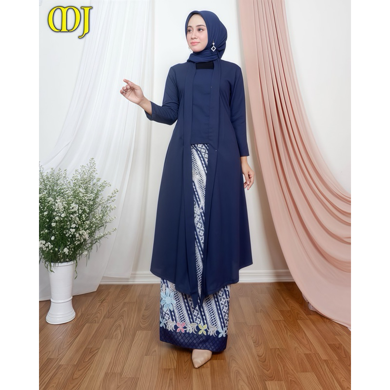Jual Kebaya Dress Tunik Kutu Baru Rok Lilit Batik Baju Pesta Wisuda ...