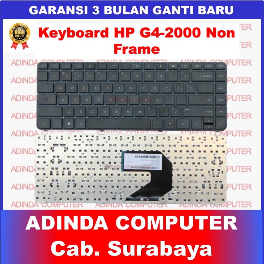 Jual Keyboard Laptop HP Pavillion G4-2000 G4-2002 G40-2003 | Shopee ...