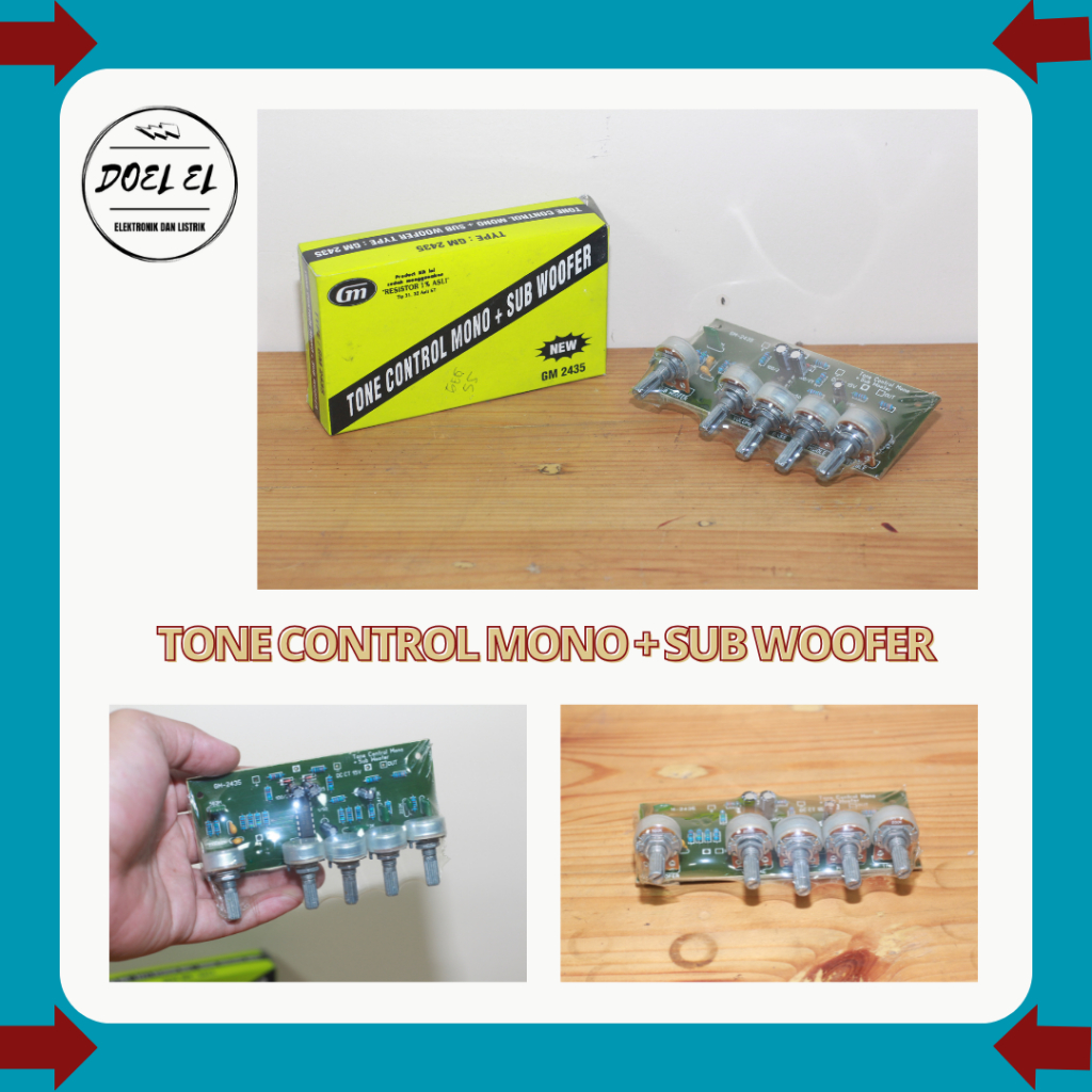 Jual DOEL EL KIT TONE CONTROL MONO GM 2435 PLUS SUBWOOFER HIJAU ...