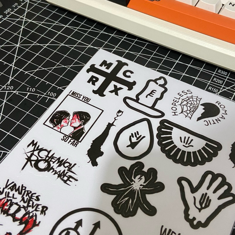 Jual stiker my chemical romance || sticker band mcr aesthetic | Shopee ...