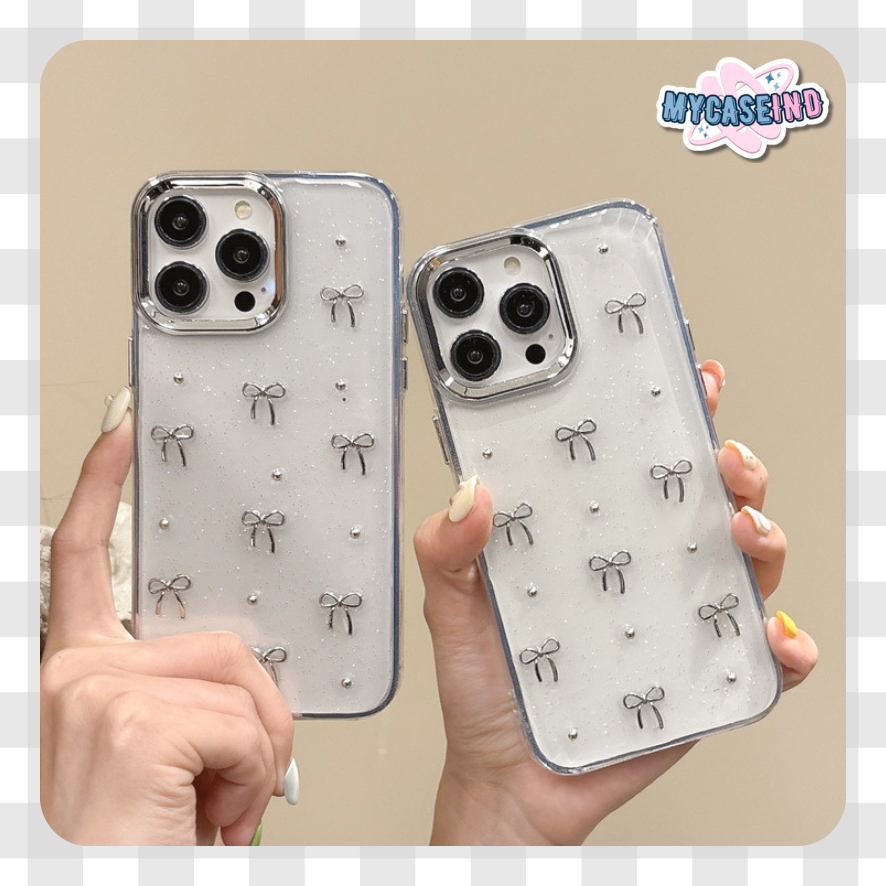 Jual Ribbon Coquette Case for iphone x xr xs max 11 12 13 14 15 pro max ...
