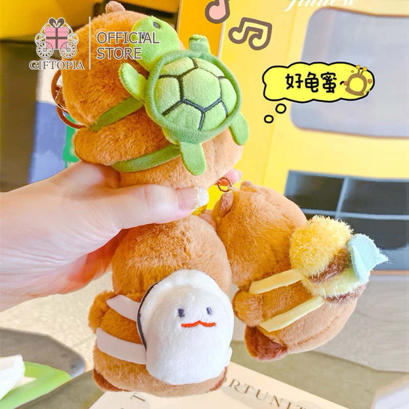 Jual GIFTOPIA READYSTOCK Gantungan Kunci Capybara Turtle Capy Bara Kura ...