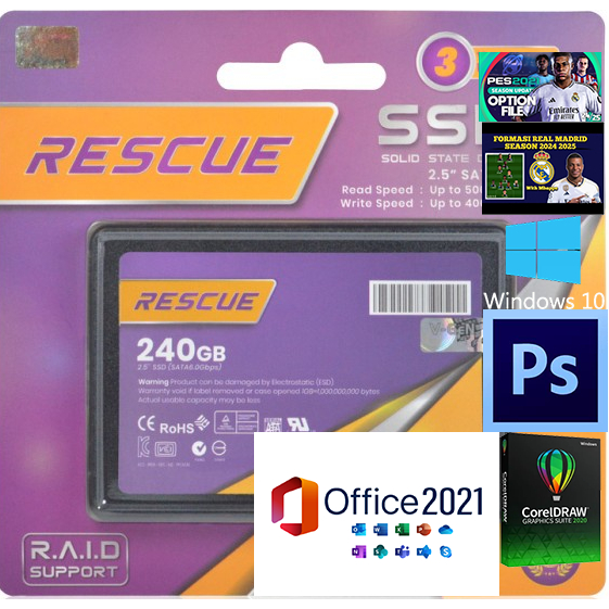 Jual v-gen SSD (Solid State Drive) RESCUE 256GB | Shopee Indonesia