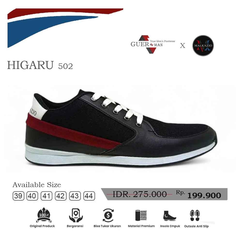 Jual Sepatu Sneakers Pria Higaru 502 Black Co | Shopee Indonesia