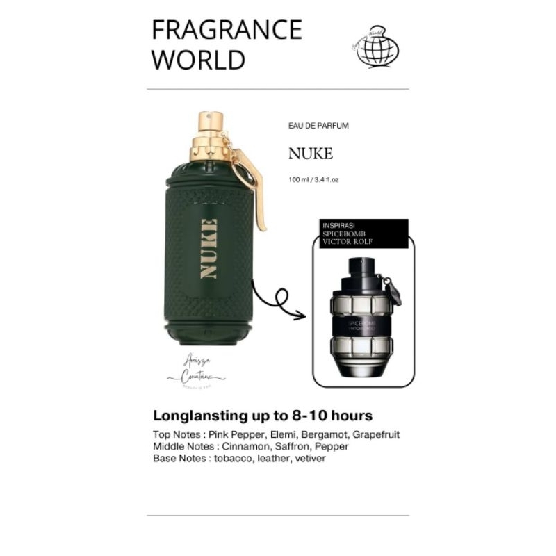Jual Fragrance World Nuke For Men EDP 100ml | Shopee Indonesia