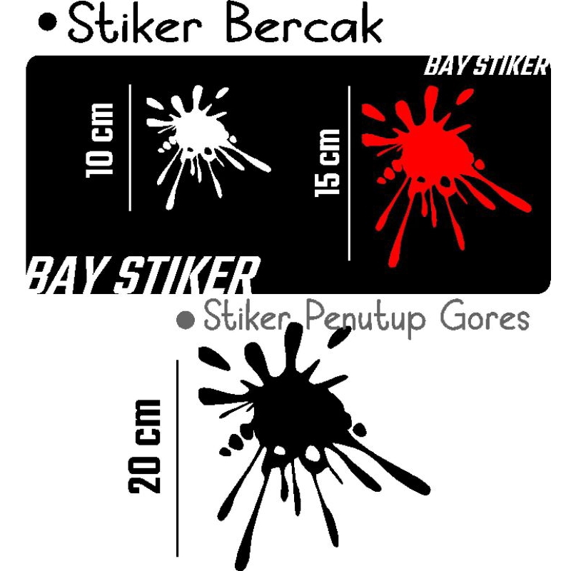 Jual stiker BERCAK / STIKER CROT / STIKER PENUTUP GORESAN | Shopee ...