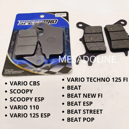Kampas Rem Cakram Depan Disc Pad Honda Vario Beat Scoopy
