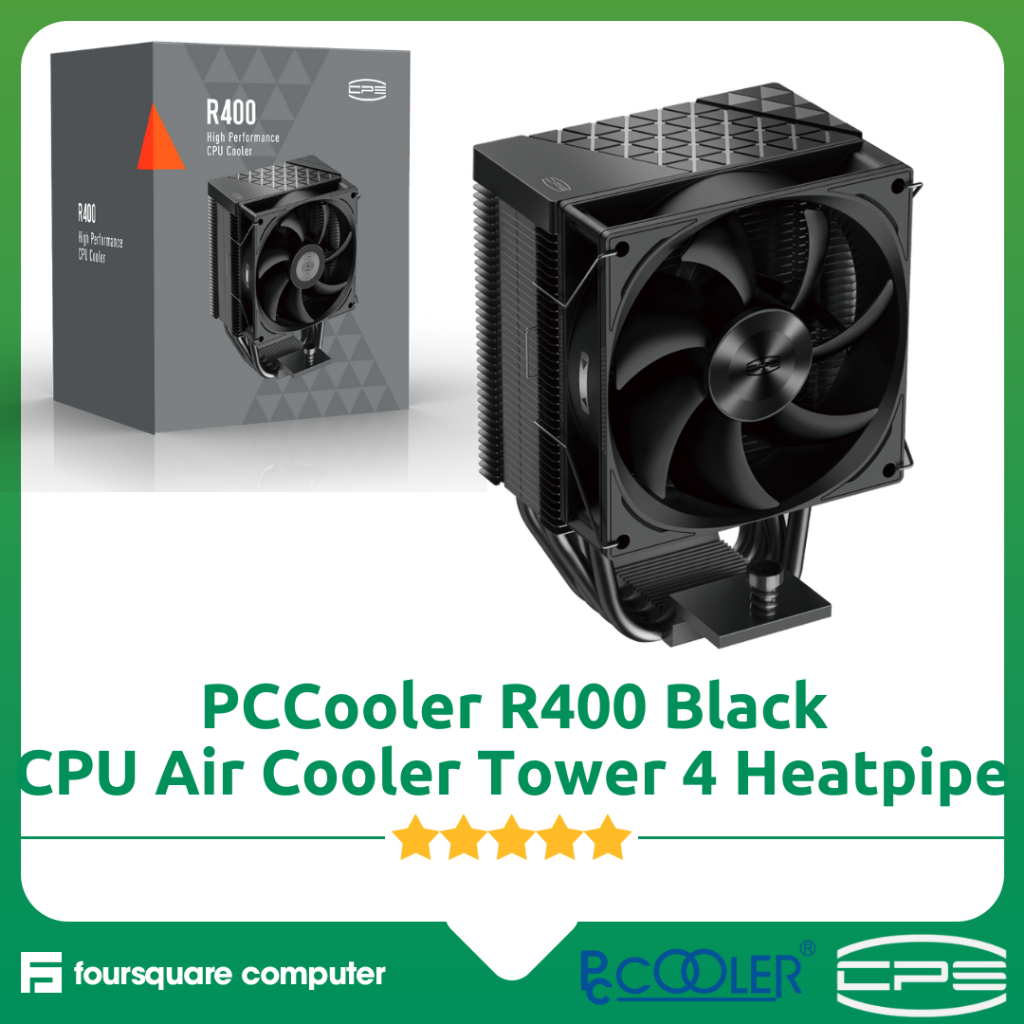 Jual HSF PCCooler R400 Black CPU Air Cooler 4 Heatpipe | Shopee Indonesia