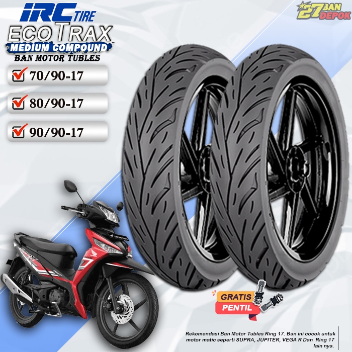Jual Ban Motor Tubles IRC Ecotrax Ring 17 Ban Motor Tubeless Bebek ...