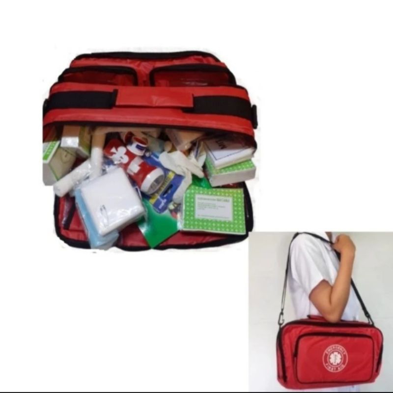 Jual Tas P3K plus isi tipe B / Tas Emergency Kit Plus isi First Aid Kit ...