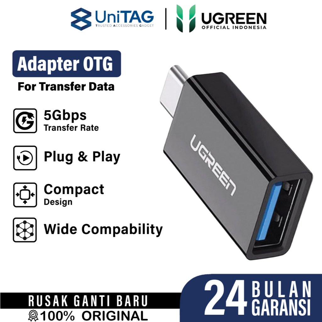 Jual UGREEN OTG Type C Converter USB Adapter Male Female Charging Data ...