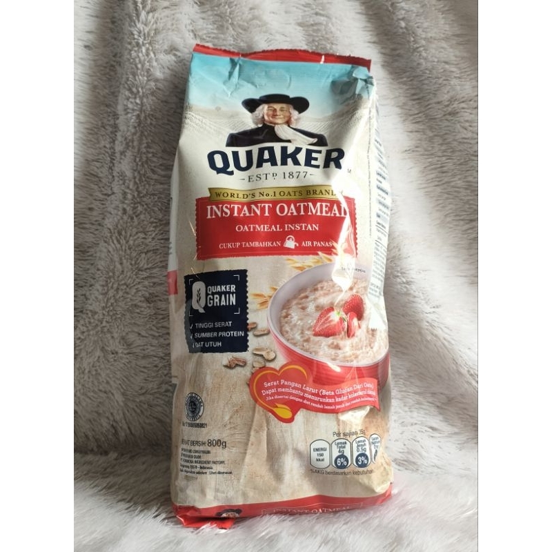Quaker Oatmeal Instant Merah 800G – DLANOZ
