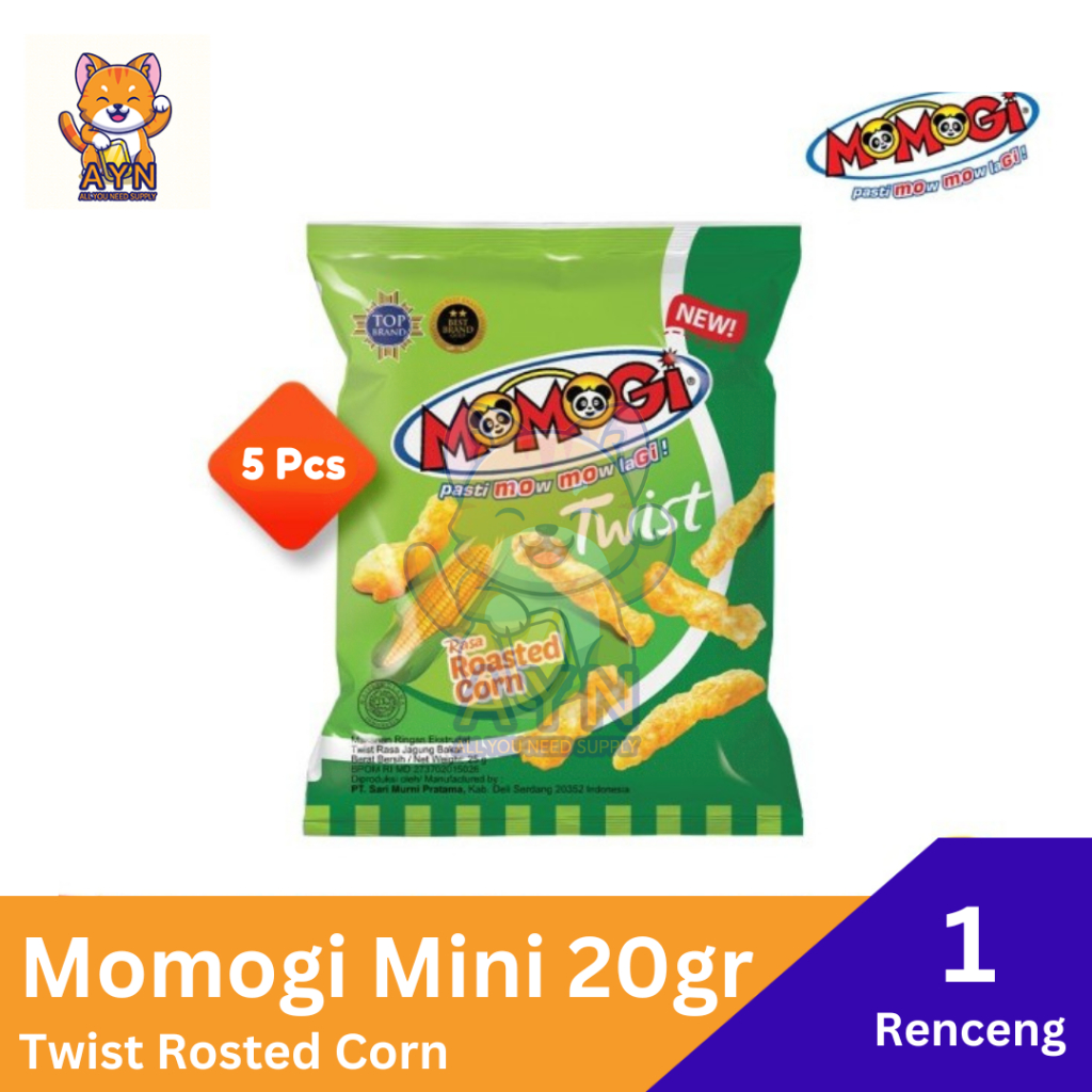 Jual Momogi Mini Stick / Star Bites / Love Heart / Twist Rosted Corn 20 ...