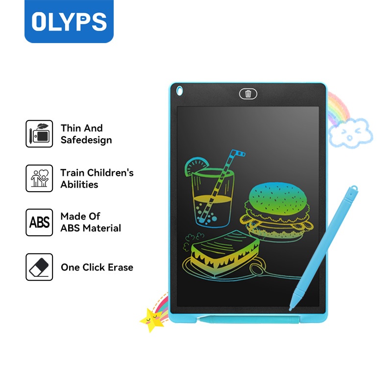 Jual OLYPS LCD Drawing Tablet Children Drawing Erase 10/12/26 inch LED ...