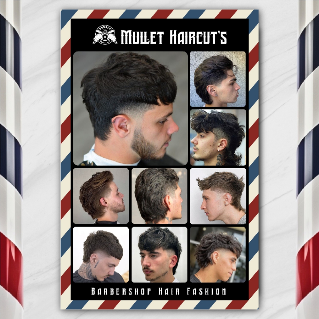 Jual 6 Poster Besar TERMURAH Katalog Model Gaya Rambut Barbershop Salon ...