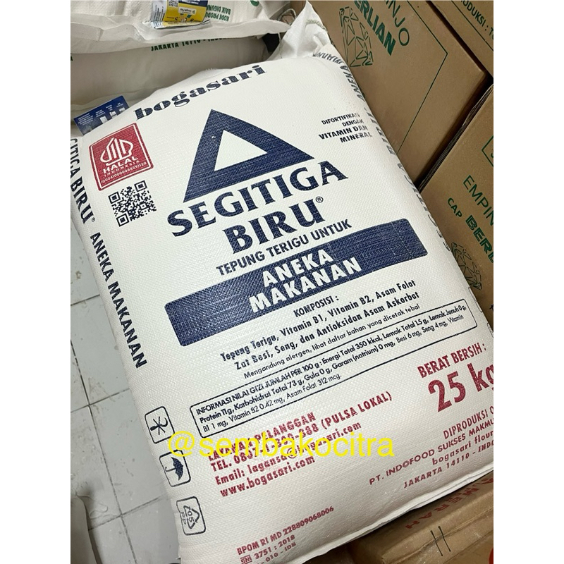 Jual TEPUNG TERIGU SEGITIGA BIRU 25KG | Shopee Indonesia