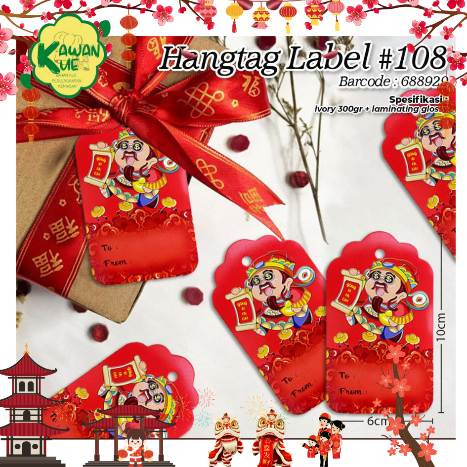 Jual HANG TAG TEMA IMLEK / HANG TAG GANTUNGAN HAMPER BOX / KARTU UCAPAN ...