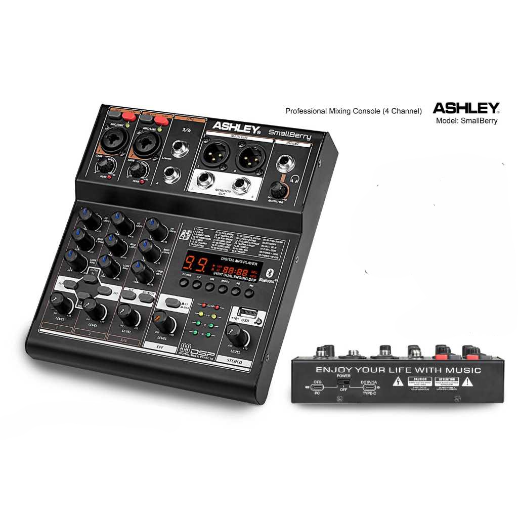 Jual MIXER AUDIO ASHLEY SMALL BERRY SMALLBERRY ORIGINAL 99 DSP 4 ...