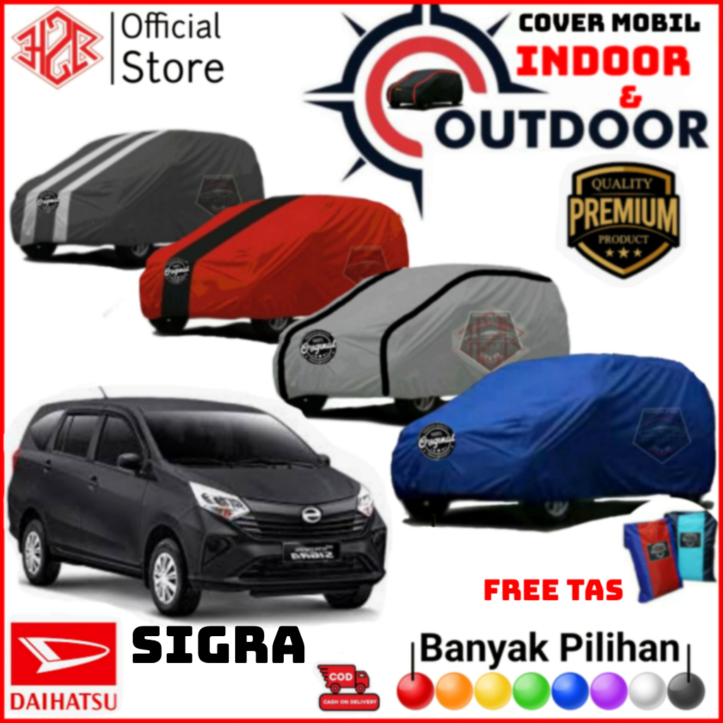 Cover Mobil h2R - Cover Mobil Daihatsu Sigra - Anti Debu - UV protection - Waterproof - Premium