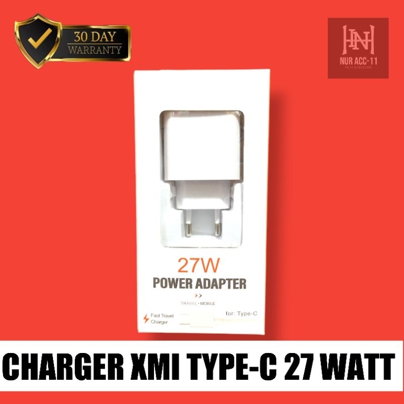Jual Charger XMI 27 Watt USB Type C Fast Charging | Shopee Indonesia