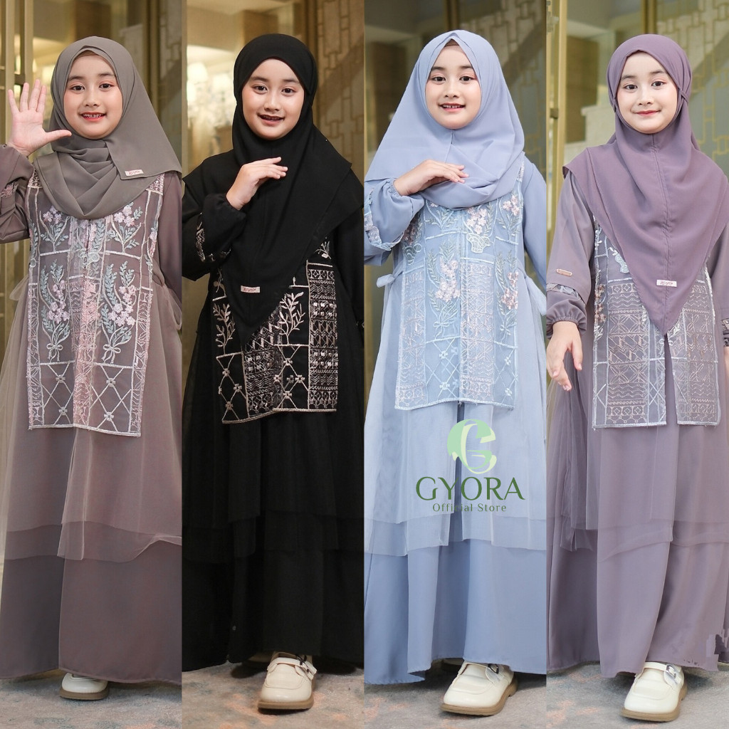 Jual GYORA GAMIS PESTA ANAK BAJU LEBARAN MIX BRUKAT 8-13 TAHUN DRESS ...