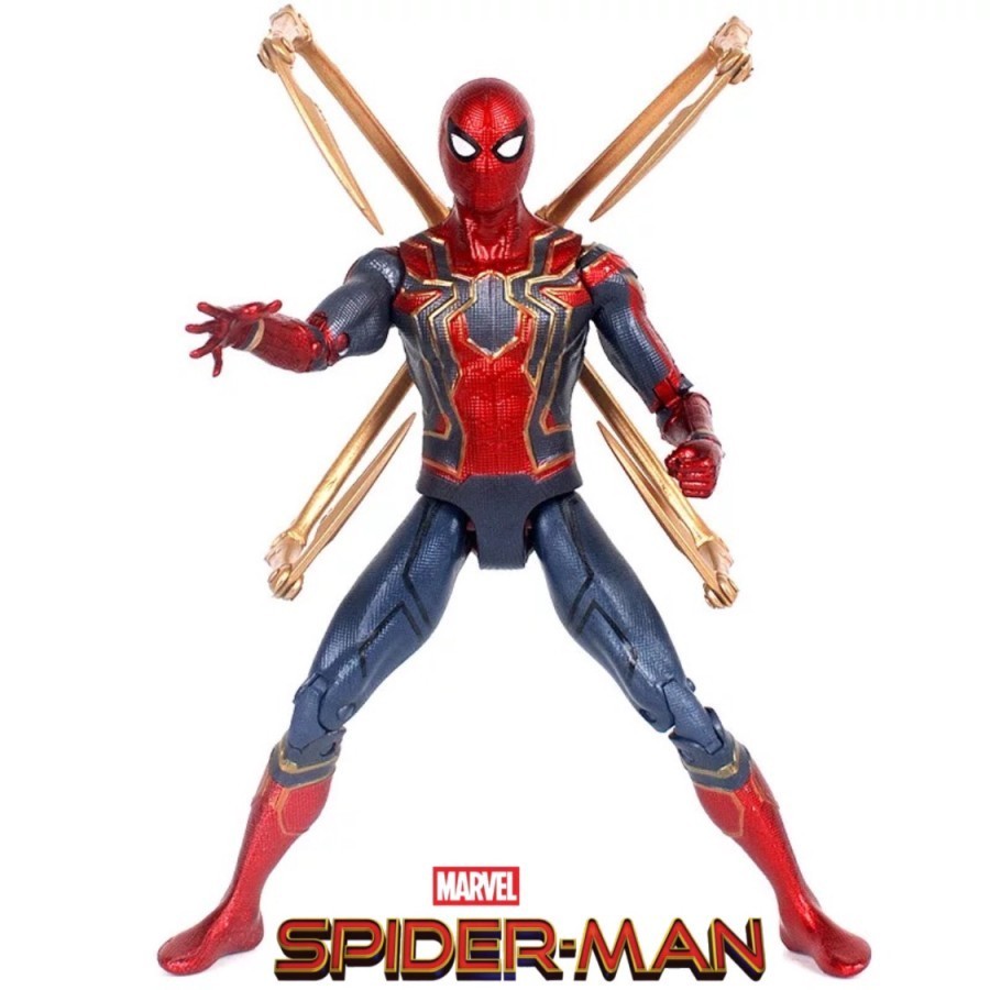 Jual ACTION FIGURE MARVEL AVENGERS METALLIC SPIDERMAN IRON SPIDER 17 cm ...