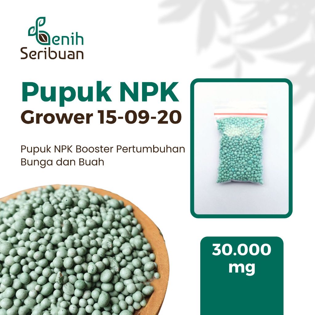 Pupuk NPK Mutiara Booster 324 15-10-20+TE untuk Mempercepat Tanaman Berbunga dan Berbuah