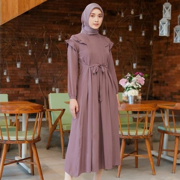 Jual MSR62 CLOTHING - Gamis Sandira Polos Muslim Rampel | Shopee Indonesia
