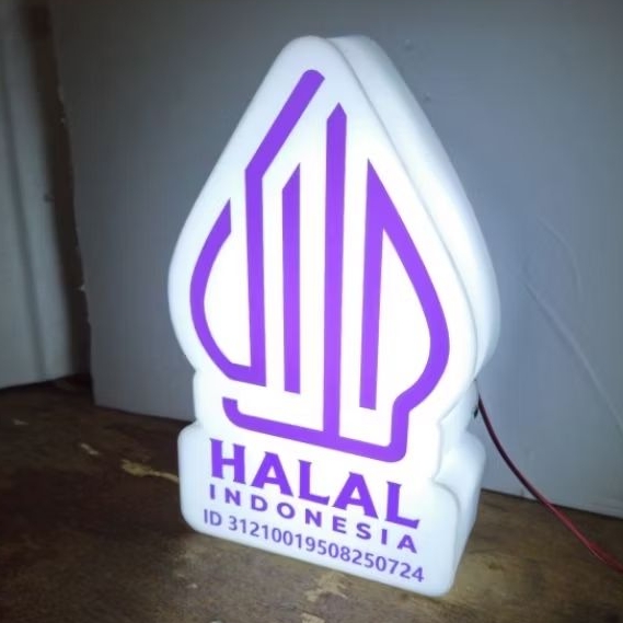 Jual Halal Indonesia Lampu LED NEON BOX dengan NO ID | Shopee Indonesia