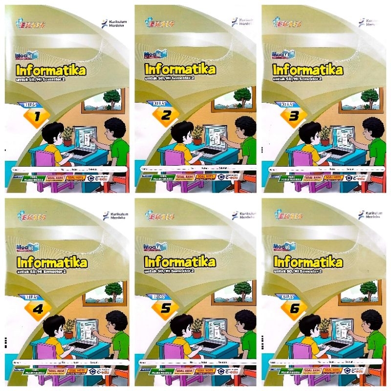 Jual BUKU LKS EKSIS INFORMATIKA KELAS 1 2 3 4 5 6 SEMESTER 2 GENAP ...