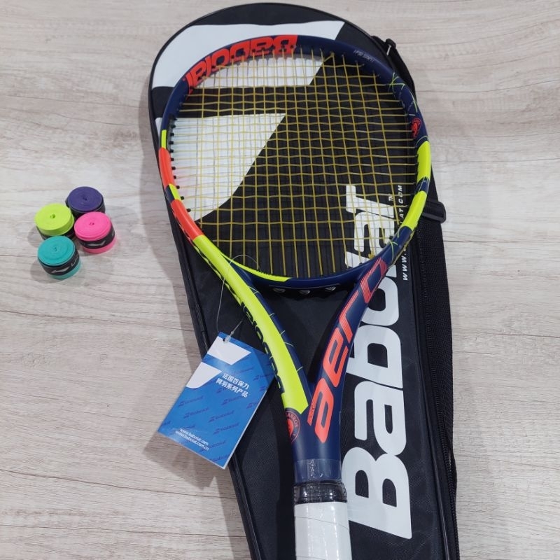 Jual RAKET TENIS BABOLAT ROLLAND GARROS FULLSET SIAP SMASH | Shopee ...