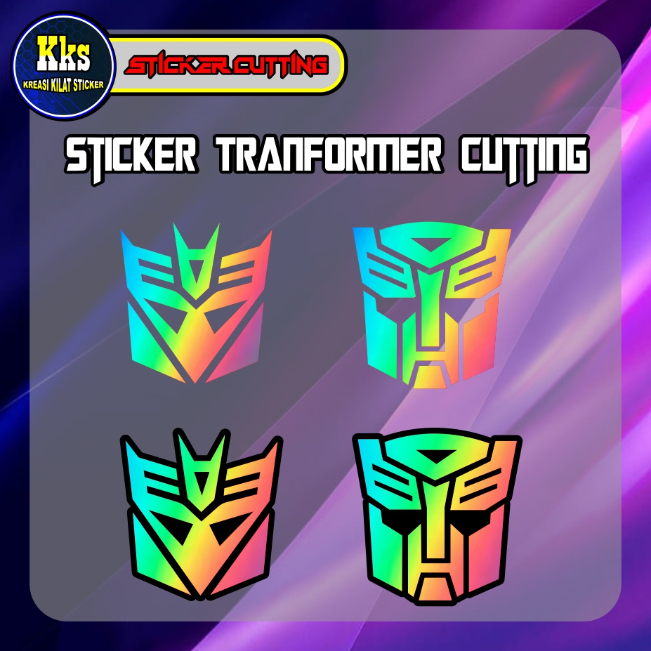 Jual STICKER CUTTING TRANSFORMER AUTOBOT & DECEPTICON [BAHAN REFLKTIF ...