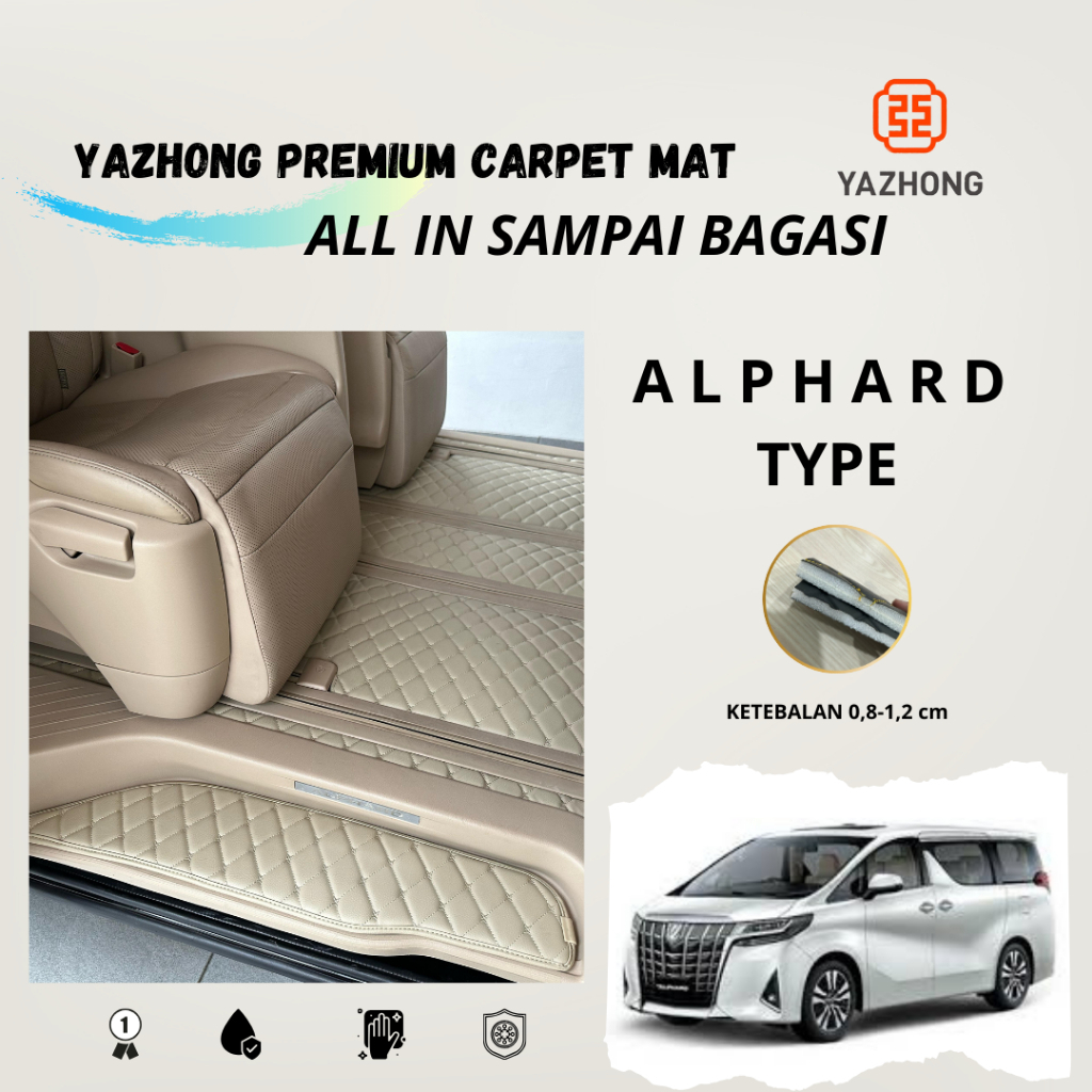 Jual YAZHONG Karpet Mobil Premium Toyota Alphard 2015-now Fullset ...