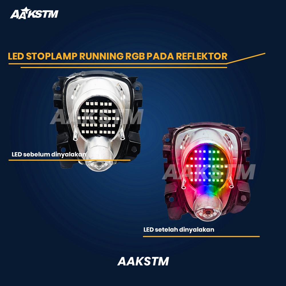 Jual Stoplamp Running Scoopy Karbu RGB Smart Pro Smartphone Lampu LED ...