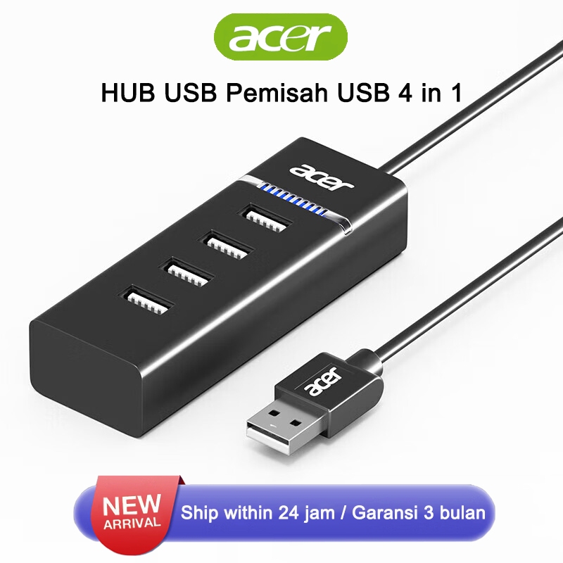 Jual Acer 4 in 1 USB Splitter High Speed USB Hub | Shopee Indonesia