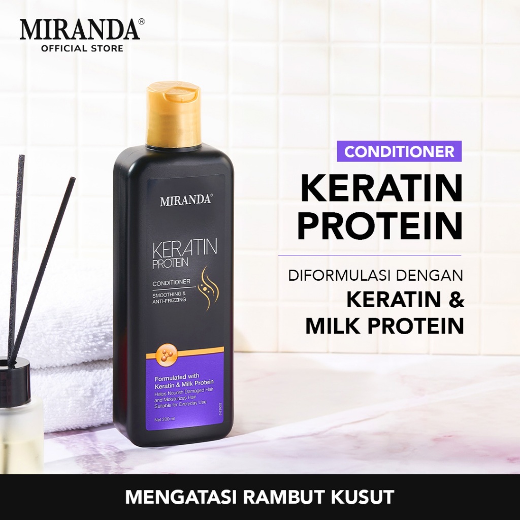 Jual Miranda Keratin Protein Hair Conditioner 200ml (New Formula ...