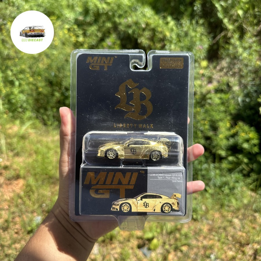 Jual Mini GT Nissan GTR R35 Gold LBWK Type 1 , Rear Wing Ver 1 , Day 1 ...