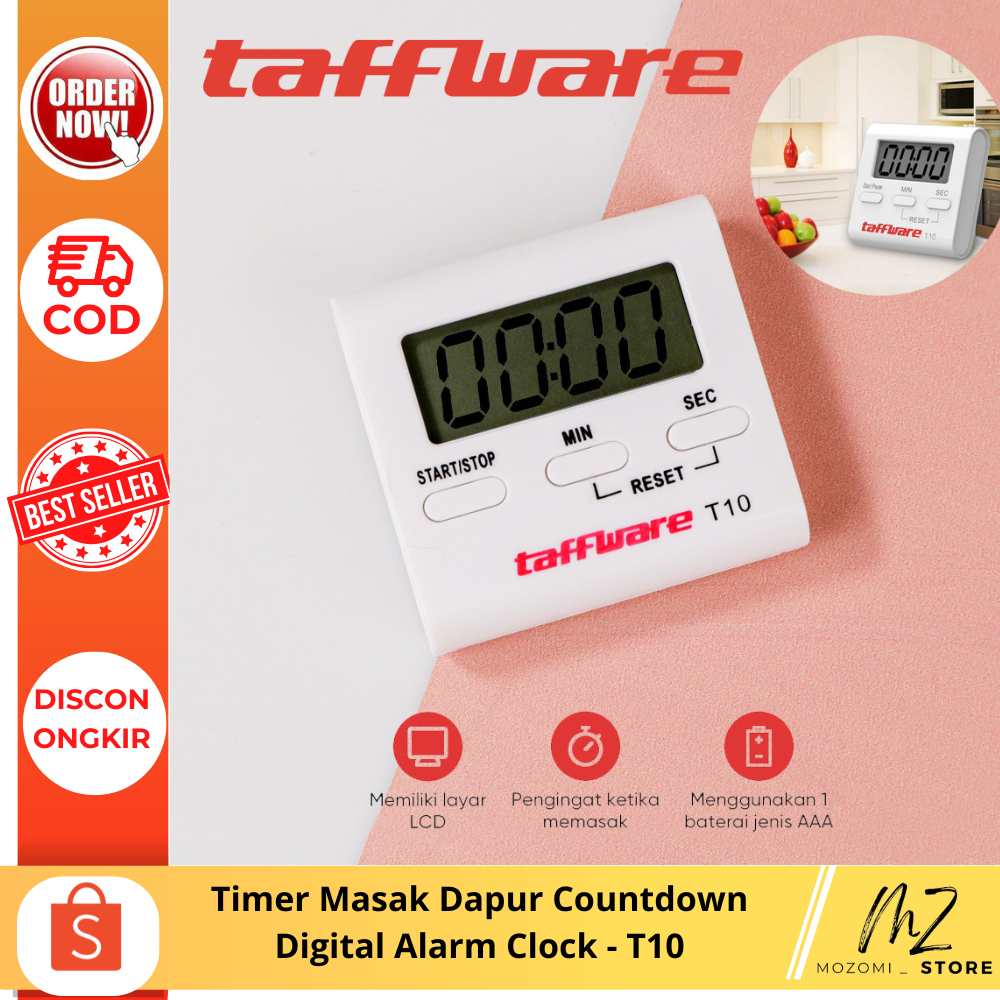 Jual Timer Masak Dapur Countdown Digital Alarm Clock - T10 / aksesoris ...