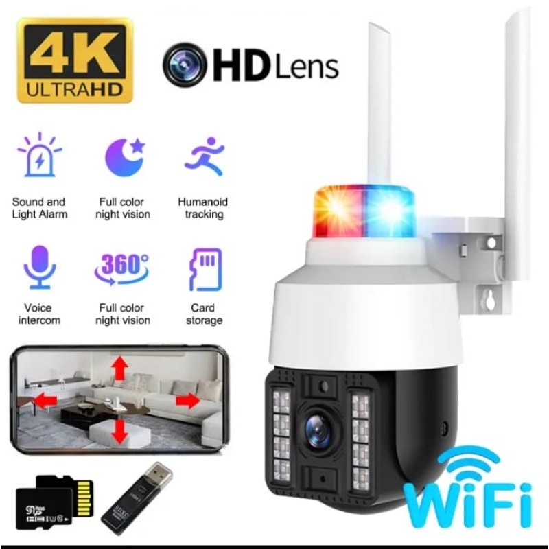 Jual CCTV NEW V380Pro OUTDOOR PTZ SPEED DOME FULL HD KAMERA 8MP 1080P ...